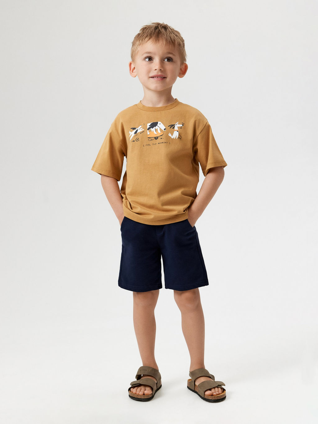 ACOOLA / Футболка детская для мальчиков Devon горчичный  фото 5