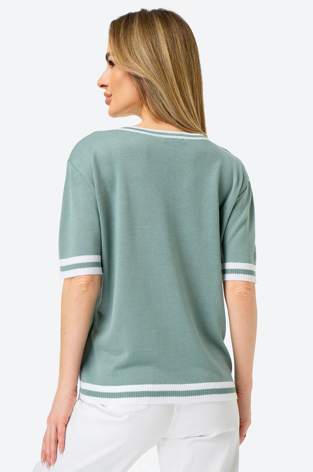 Женская футболка из вязаного трикотажа Happy Fox  фото 45