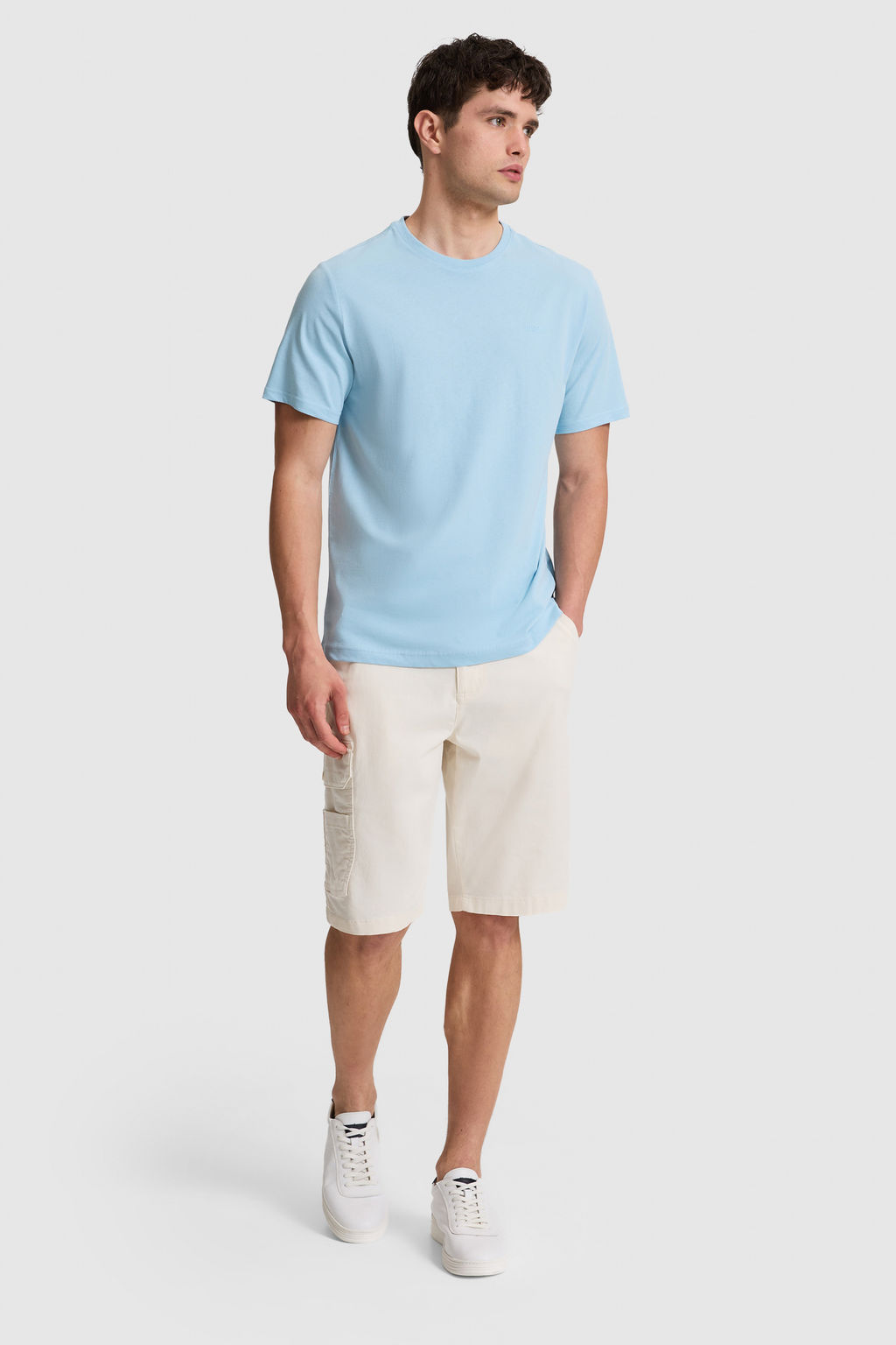 Erkek Mavi Regular Fit Bisiklet Yaka Basic TiЕГrt - U.s. polo assn фото 4