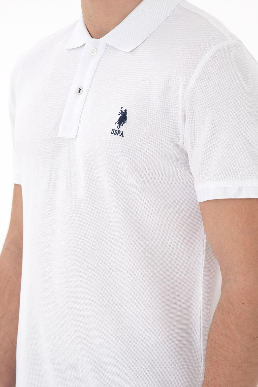 Erkek Slim Fit Polo Yaka Beyaz Basic Ti__rt Sepette S_rpriz _ndirim - U.s. polo assn фото 7