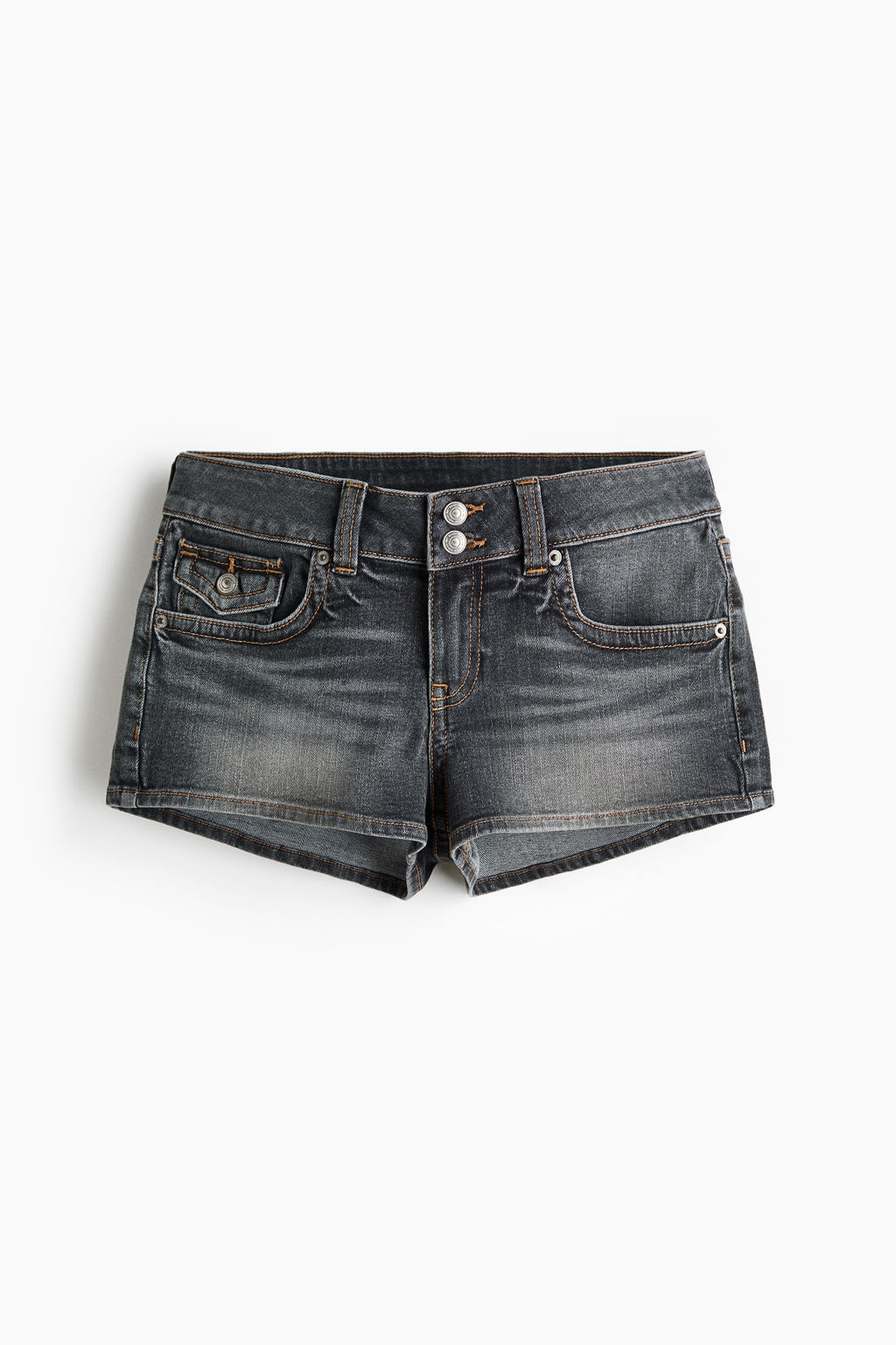 Minishorts denim de talle bajo - H&m фото 9