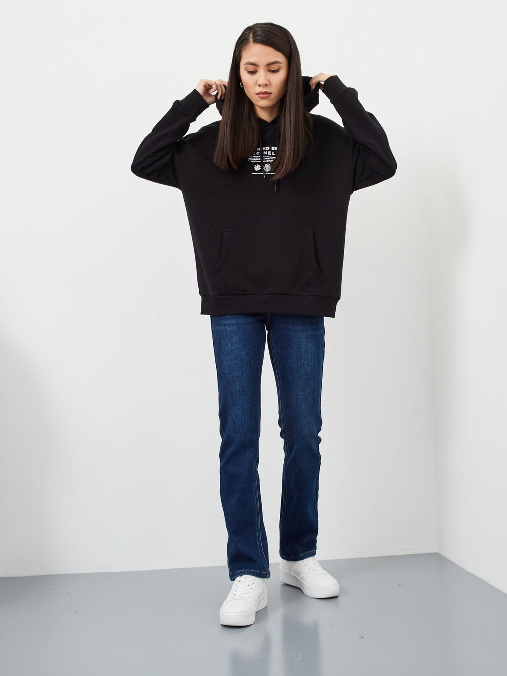 Утепленные женские джинсы широкого кроя на флисе - Mossmore фото 2