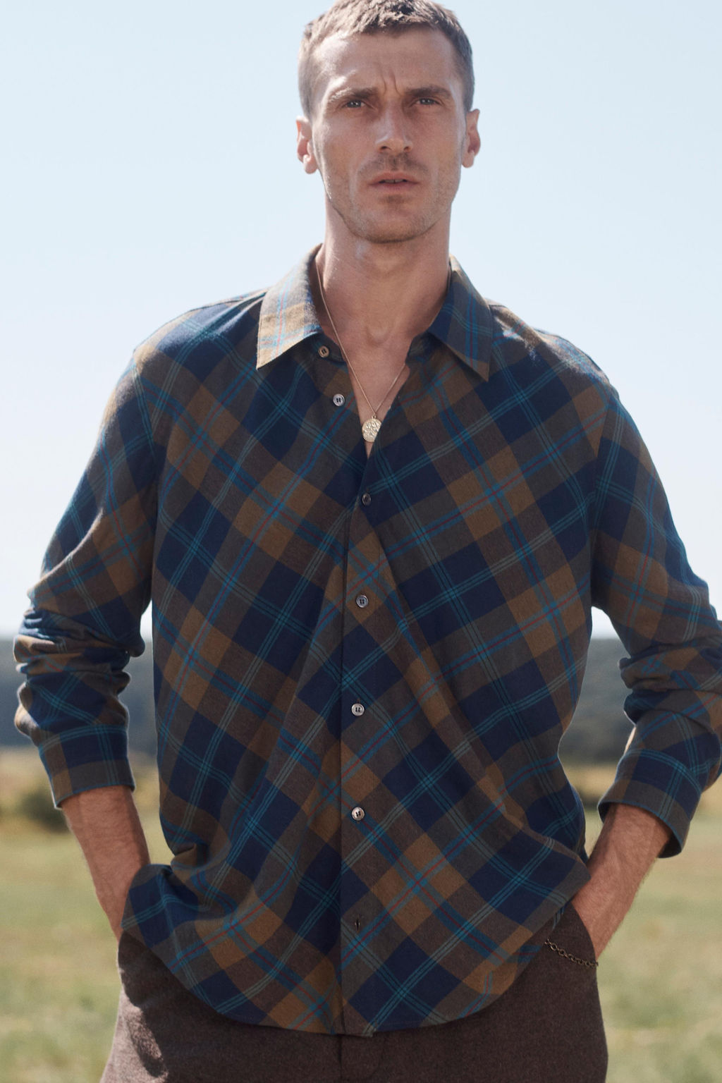 LIMITED EDITION FLOWING CHECK SHIRT - Zara фото 2