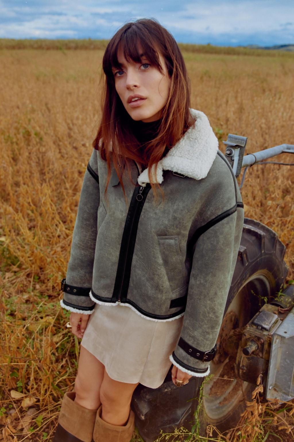 DOUBLE-FACED JACKET WITH TABS - Zara фото 2