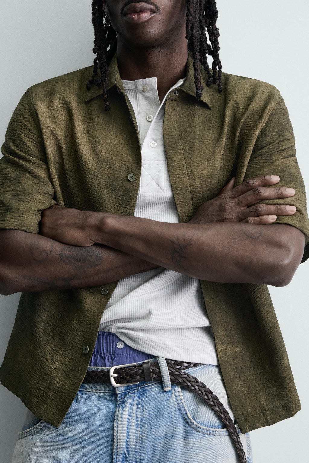 ABSTRACT PRINT RELAXED FIT SHIRT - Zara фото 5