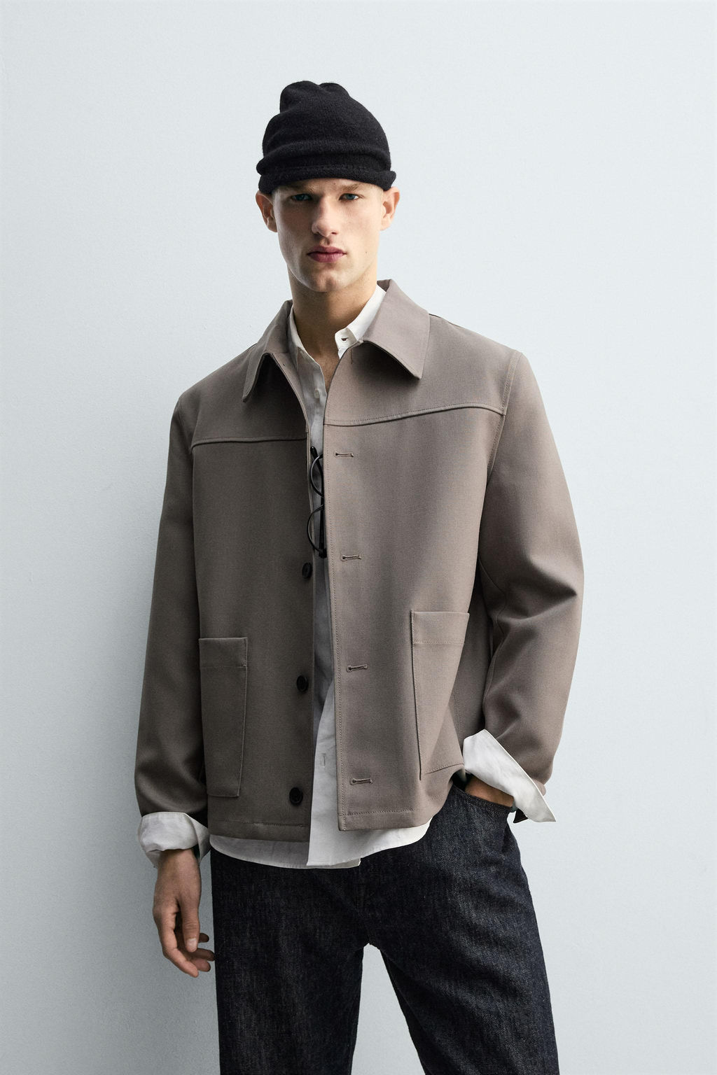 RELAXED FIT OVERSHIRT WITH POCKETS - Zara фото 2