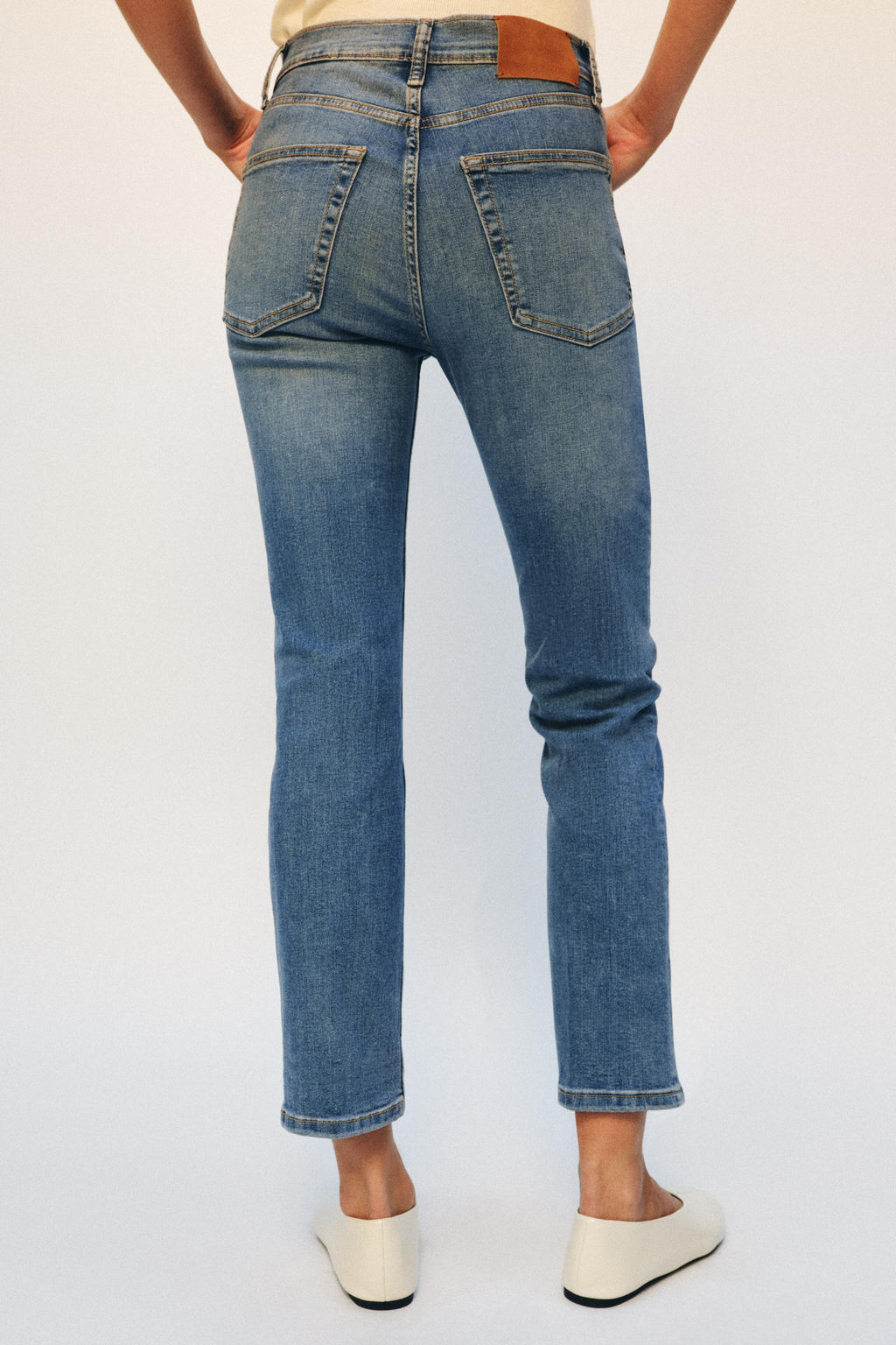 JEANS ZW COLLECTION BOOTCUT TIRO MEDIO / Azul - Zara фото 3