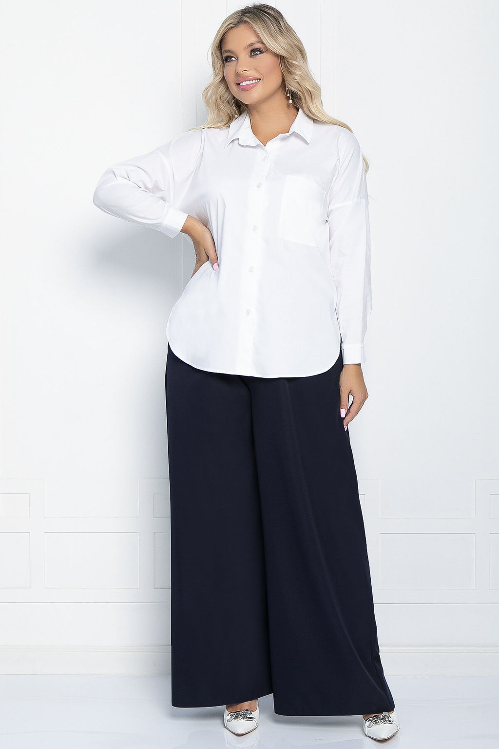 Брюки Дива (темно-синие) Б10951 - Lt collection фото 4