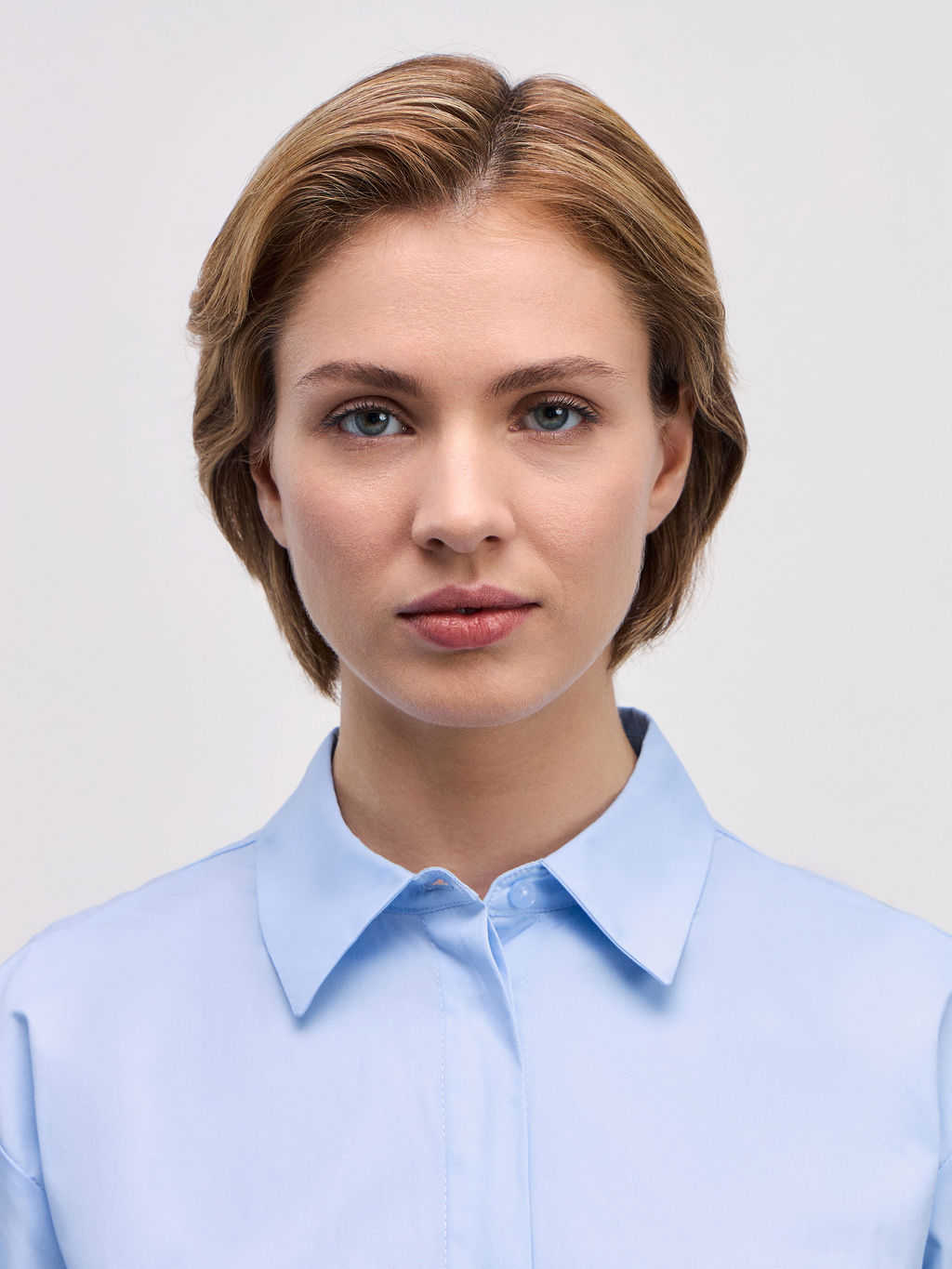 Укороченная рубашка из хлопка / Zarina фото 6