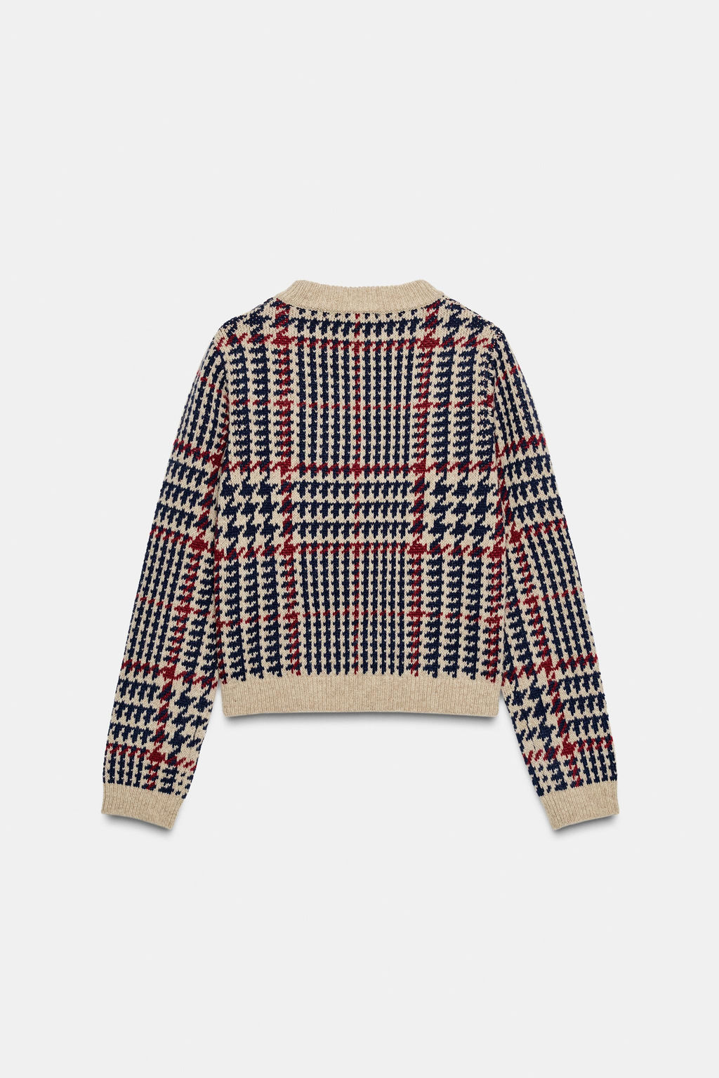 HOUNDSTOOTH WOOL JUMPER - Zara фото 8