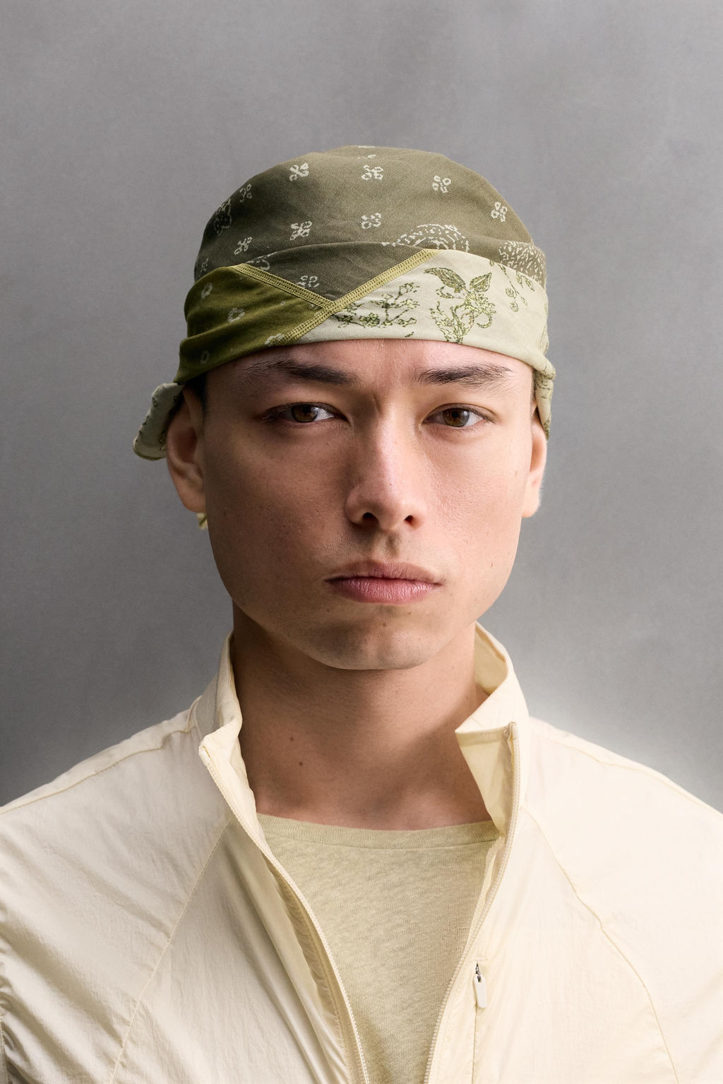 BANDANA PATCHWORK RAMIO - ALGOD?N / Verde
