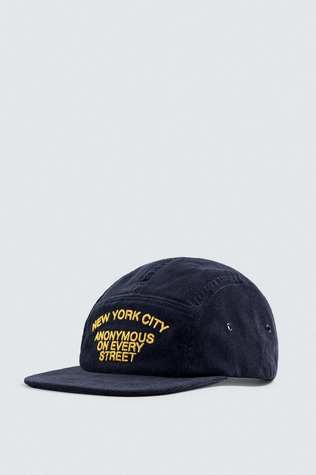 EMBROIDERED CORDUROY CAP