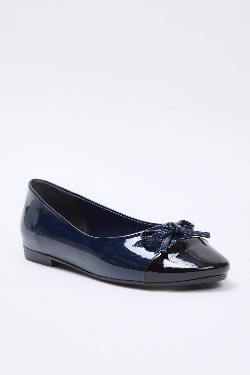 Trendyol Shoes Bej Fiyonk Detayl? Renk Bloklu Badem Burun Kad?n Babet TAKSS25BE00000 - Trendyolmilla фото 5