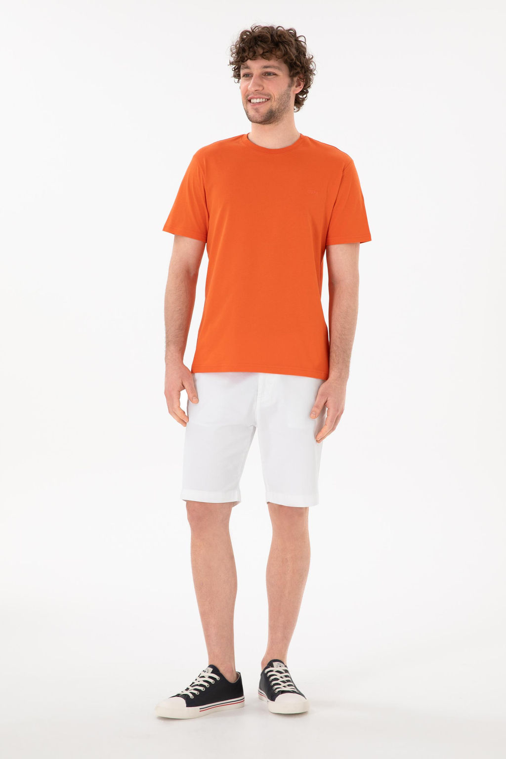 Erkek Regular Fit Bisiklet Yaka Nar _i_e_i Basic Ti__rt Sepette S_rpriz _ndirim - U.s. polo assn фото 5