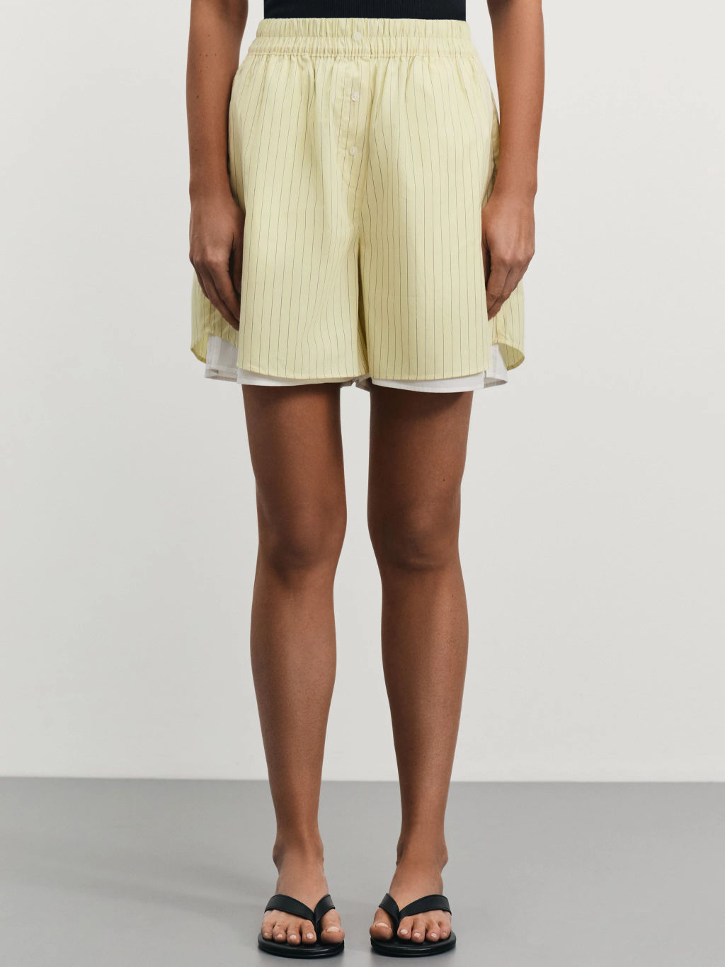 Двуслойные шорты в полоску / Zarina  фото 3