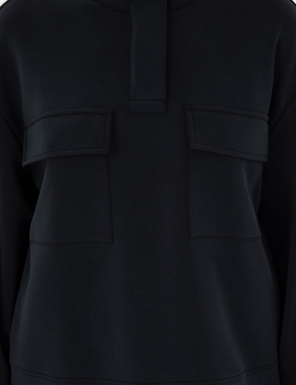 Siyah Comfort Fit Sweatshirt - Pierre cardin фото 6