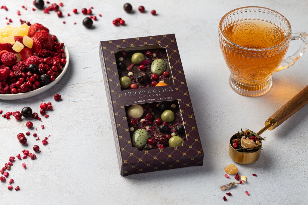 Шоколад темный с украшением ДРАГОЦЕННОСТИ 100 гр - Chokodelika фото 4