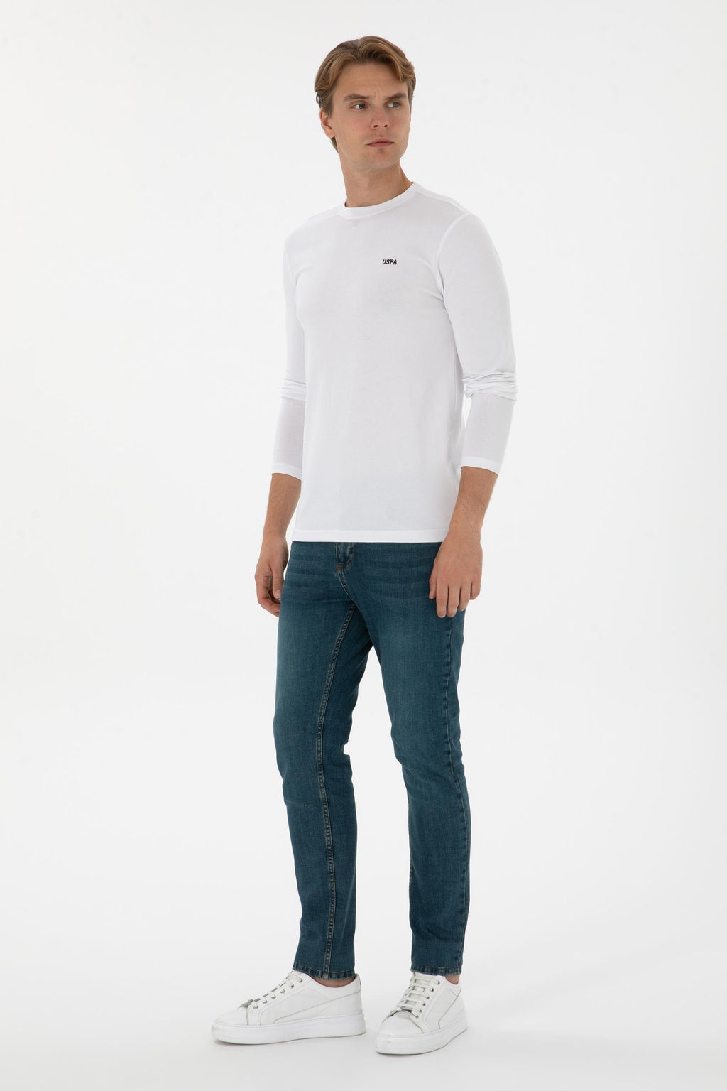 Erkek Beyaz Basic Sweatshirt Sepette S_rpriz _ndirim - U.s. polo assn фото 4