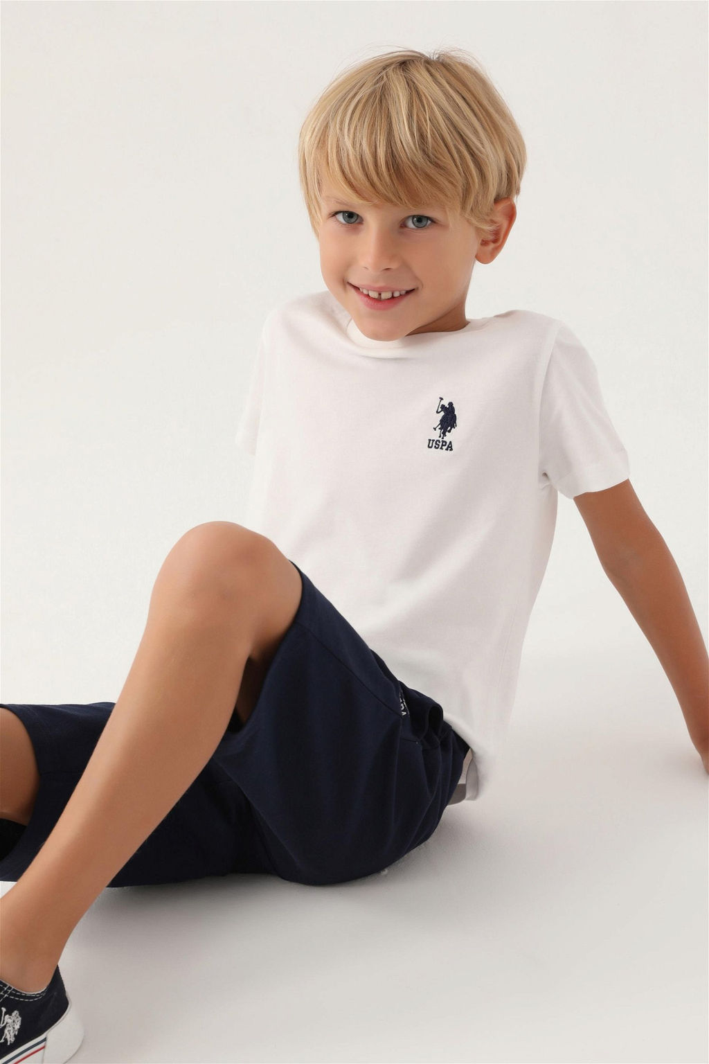 Кремовый пижамный комплект для мальчика - U.s. polo assn фото 2