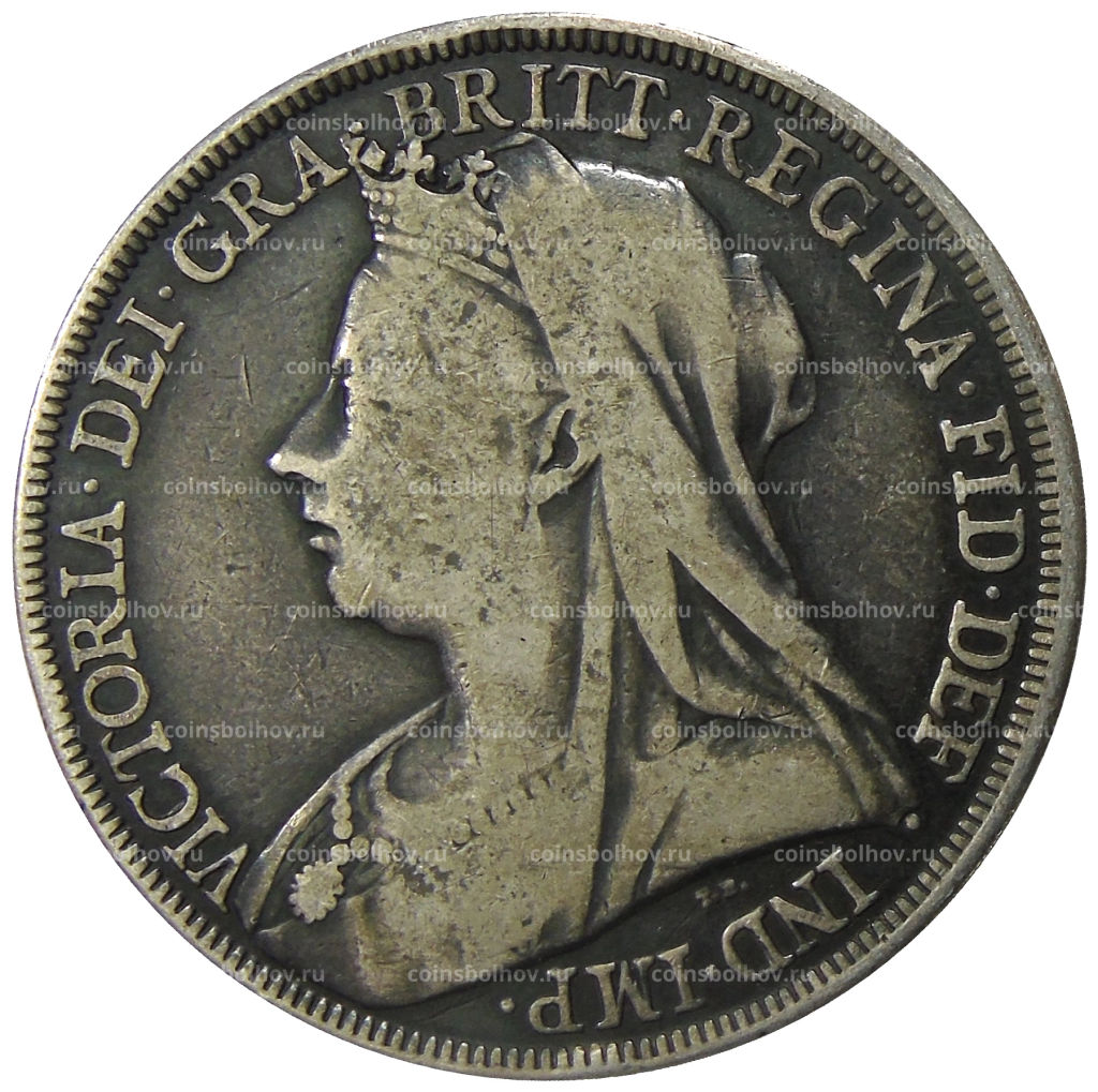 Монета 1 крона 1896 года Великобритания