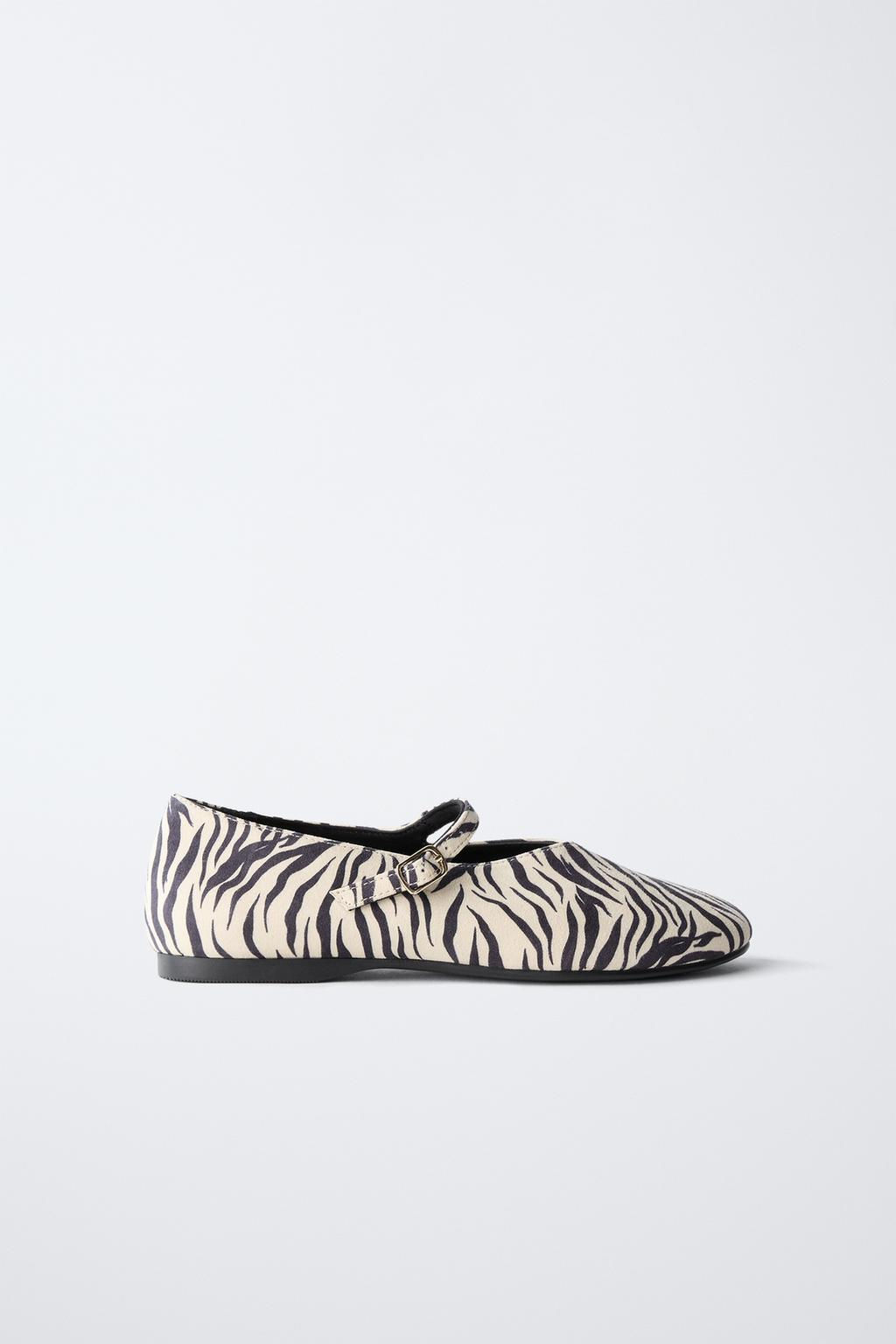 ANIMAL PRINT BALLET FLATS - Zara фото 2