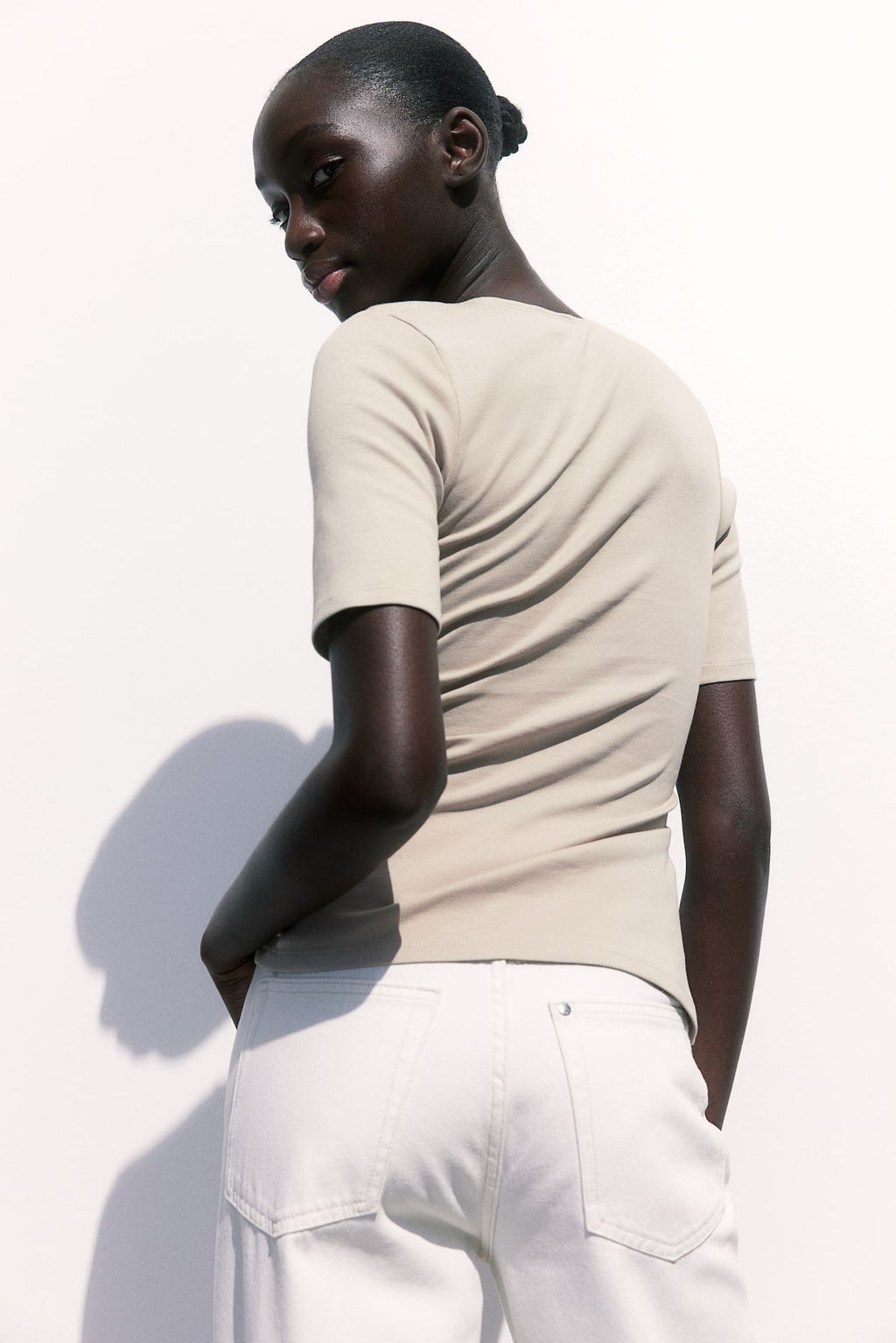 MAMA Pack de 2 tops de lactancia de algodon - H&m фото 3