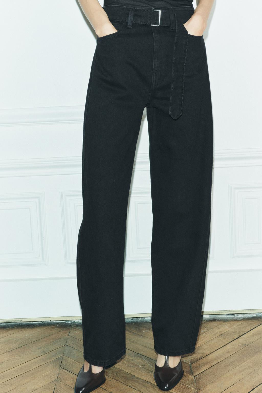 ZW COLLECTION STRAIGHT-LEG MID-RISE JEANS - Zara фото 2