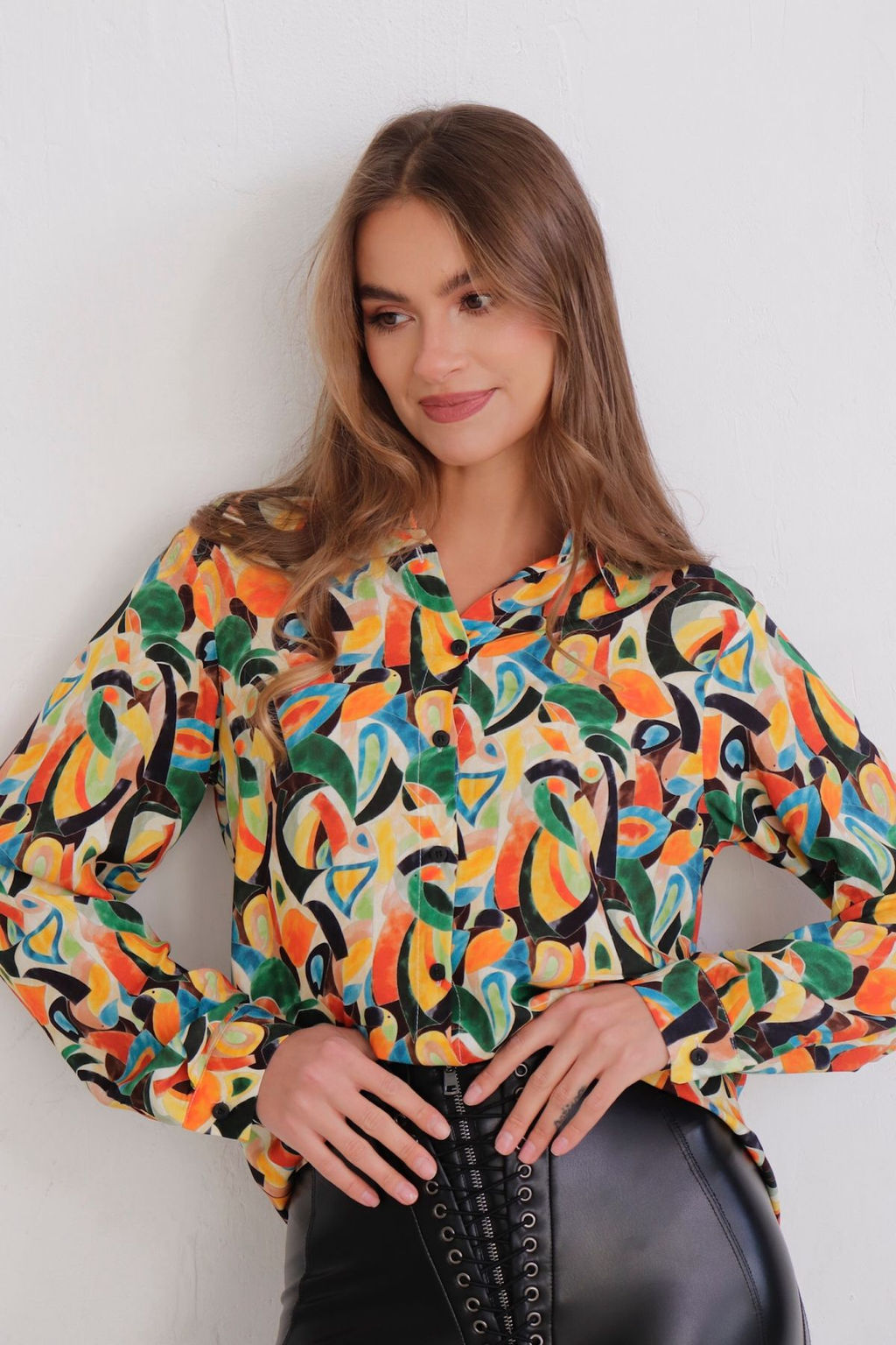11188 Рубашка с ярким принтом - Martichelli фото 11