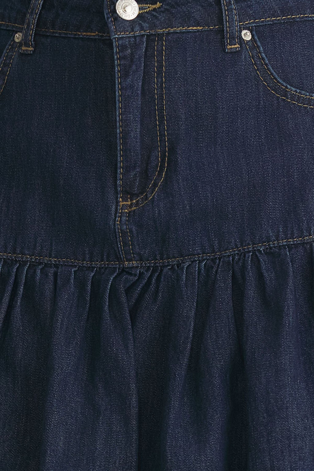 TRENDYOLMILLA Mavi Normal Bel Mini Denim Balon Etek TWOSS25ET00023 фото 4