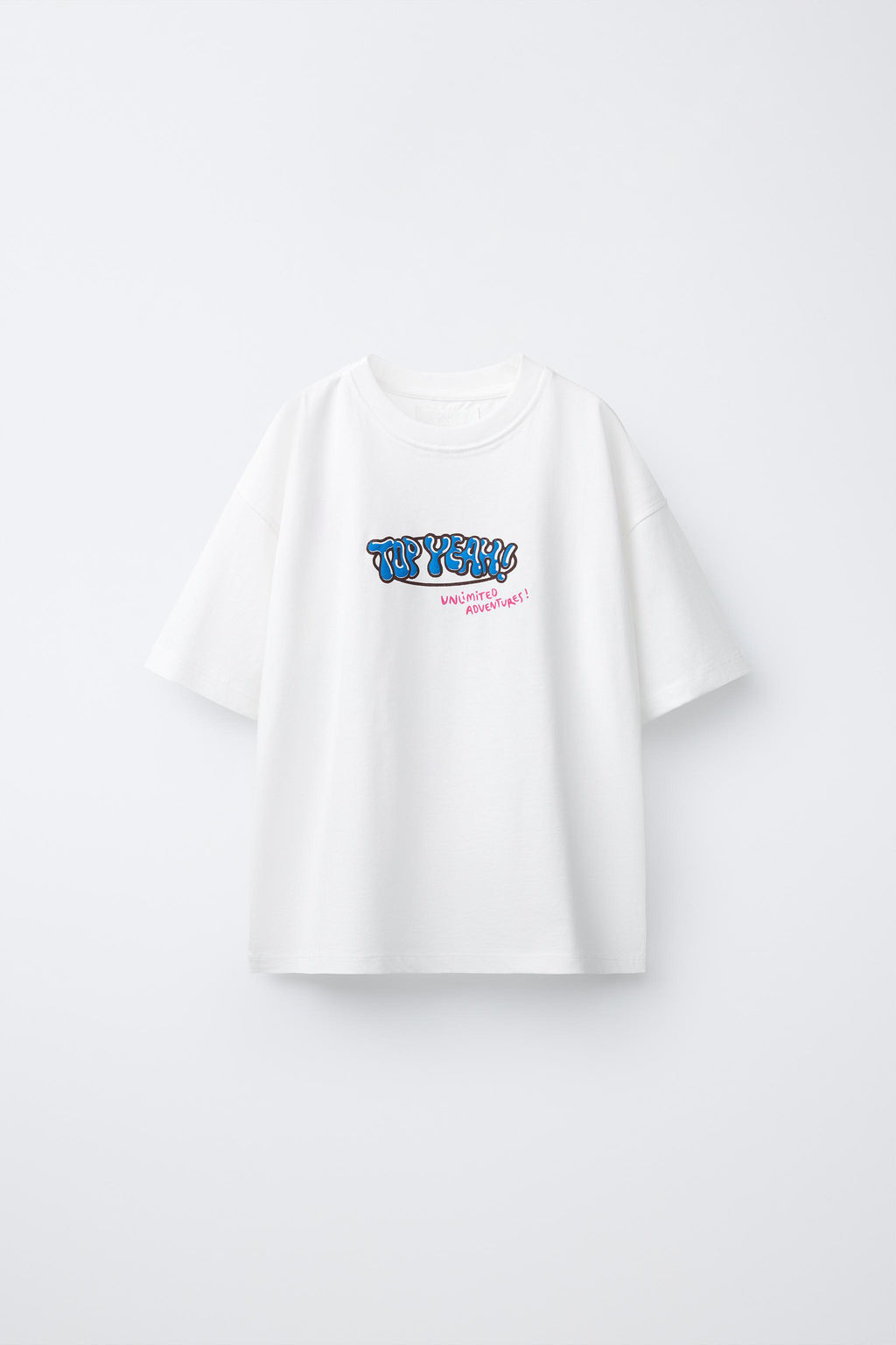 CAMISETA ESTAMPADO VOLC?N / Blanco