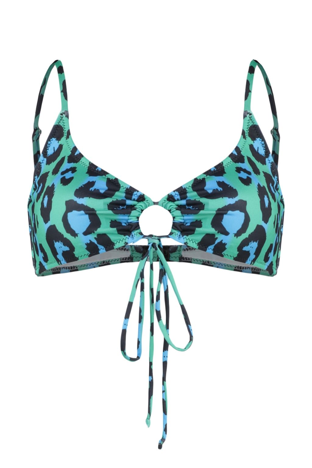 TRENDYOLMILLA Leopar Desenli Bralet Cut Out/Pencereli Bikini Ustu TBESS23BU00124  фото 8