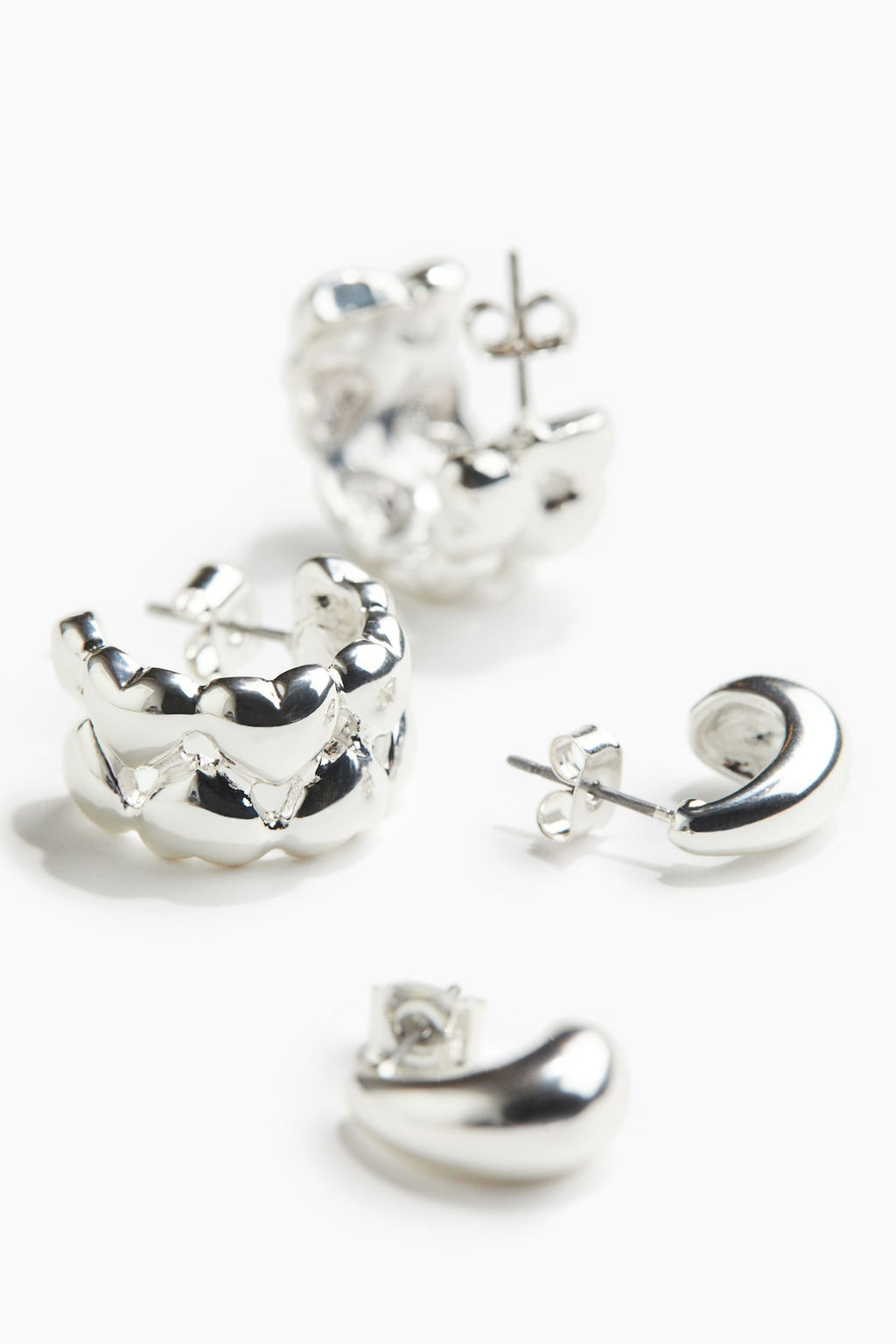 2 pares de pendientes de aro - H&m фото 2