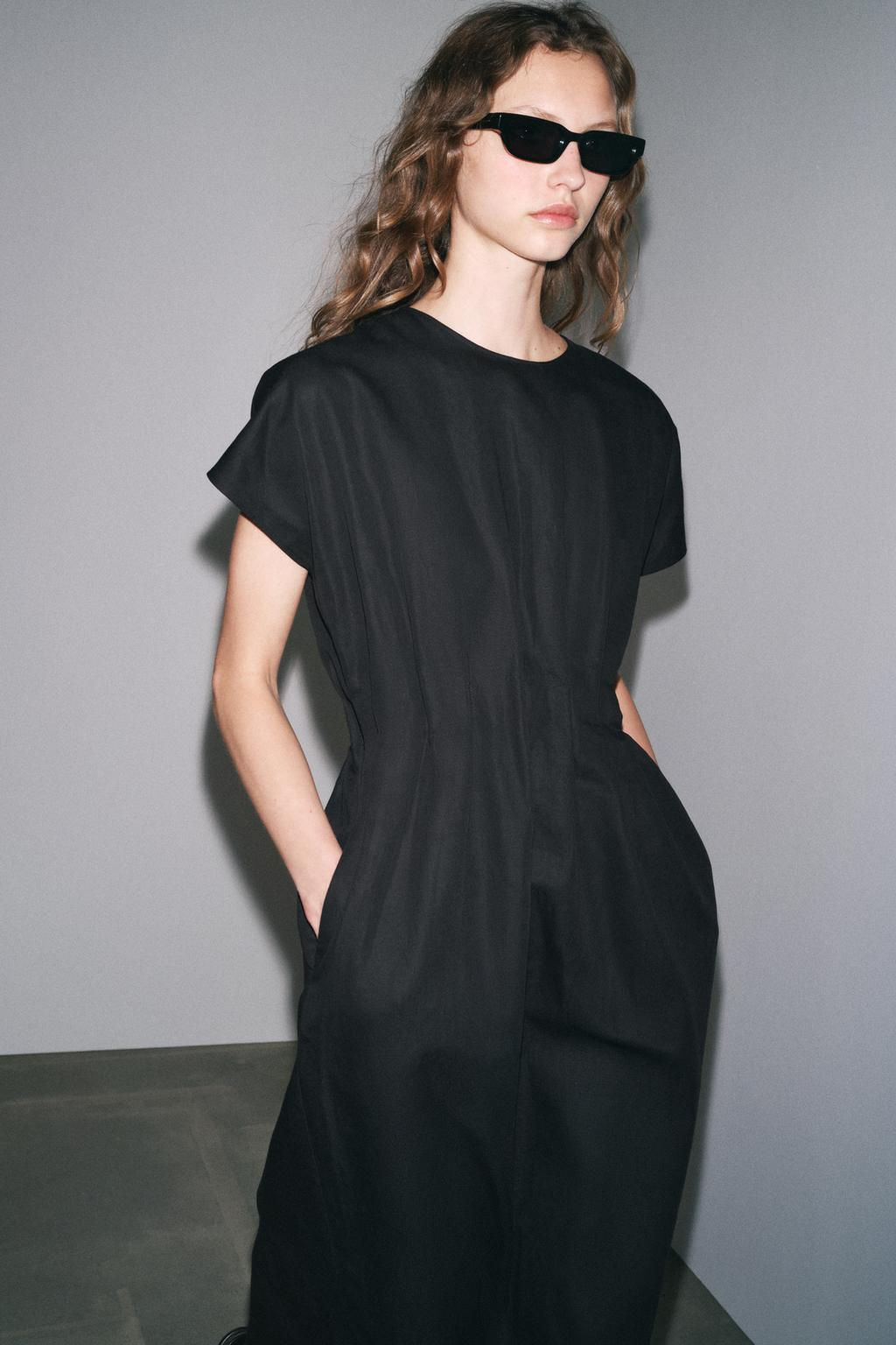 ZW COLLECTION PLEATED MIDI DRESS - Zara фото 4