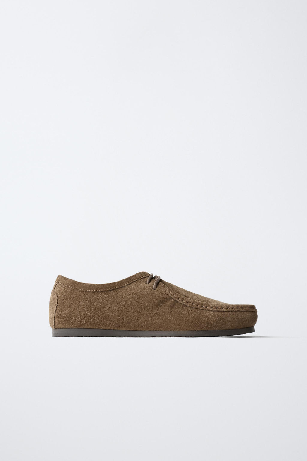TOPSTITCHED LEATHER SHOES