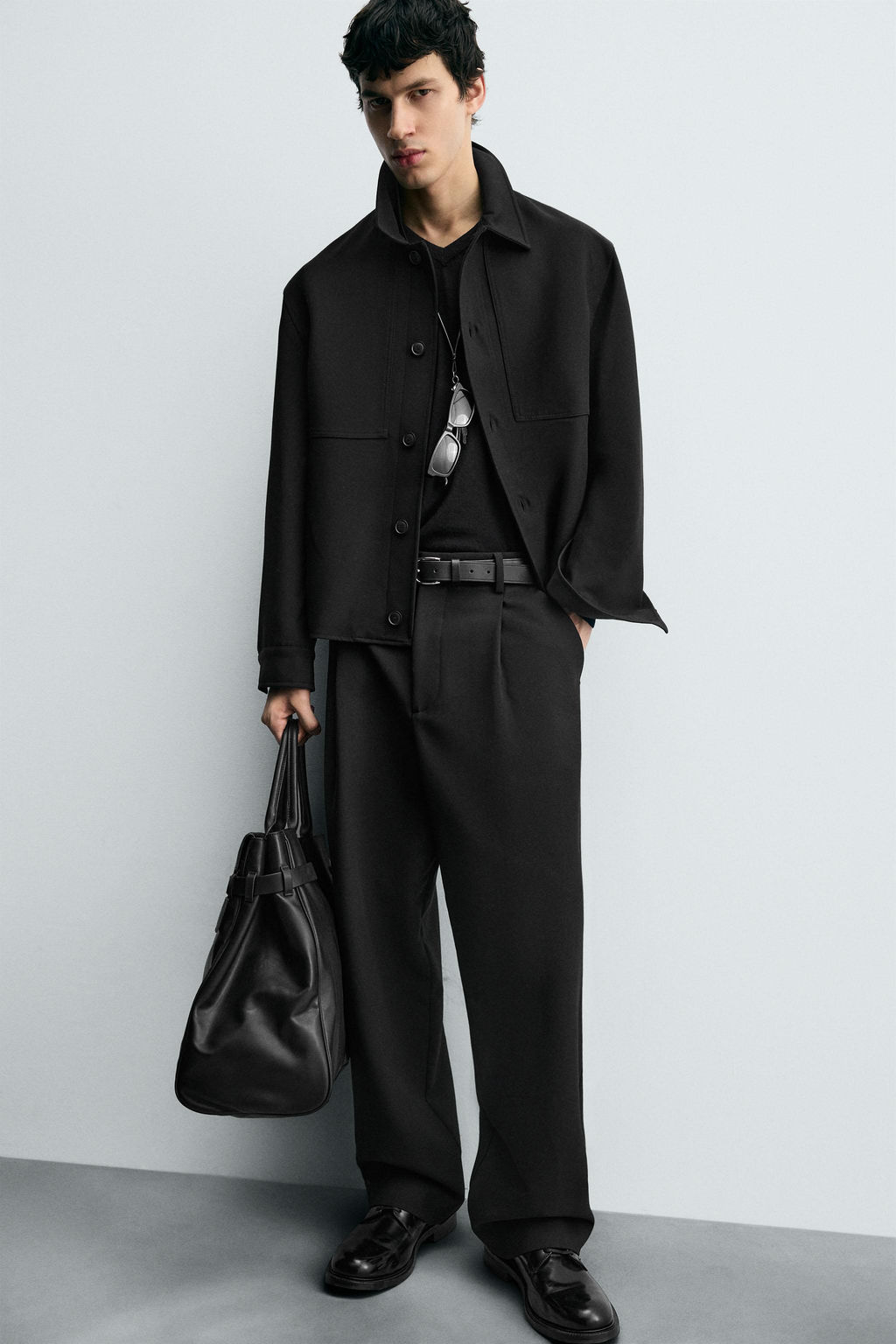 RELAXED FIT PLEATED TROUSERS - Zara фото 16