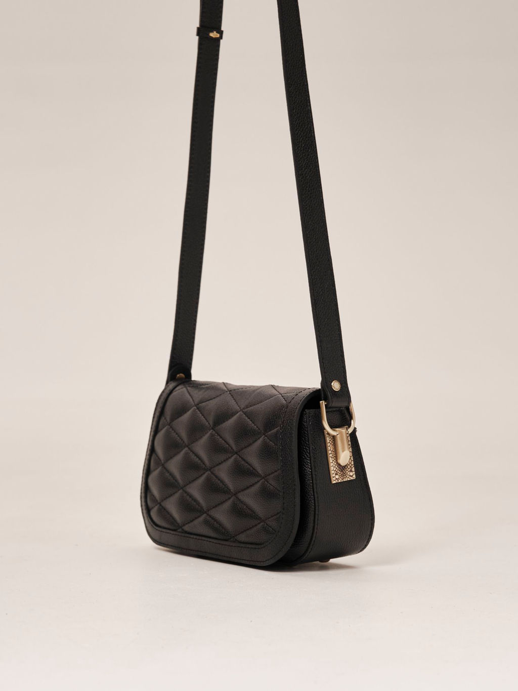 Сумка кожаная на плечо Deboro 30791 черный флот