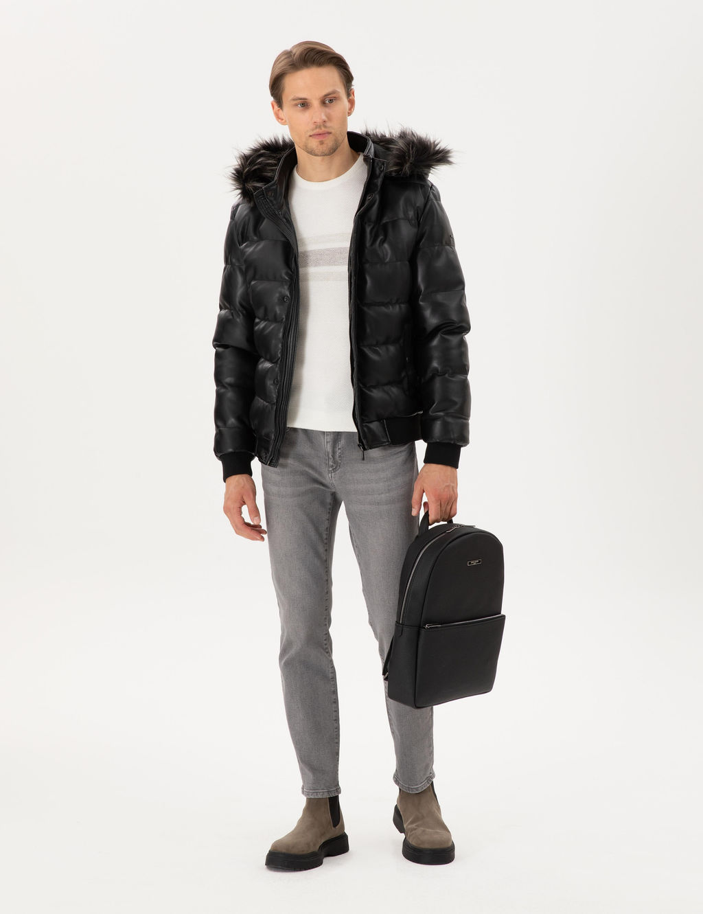 Siyah Deri Ceket - Pierre cardin фото 4