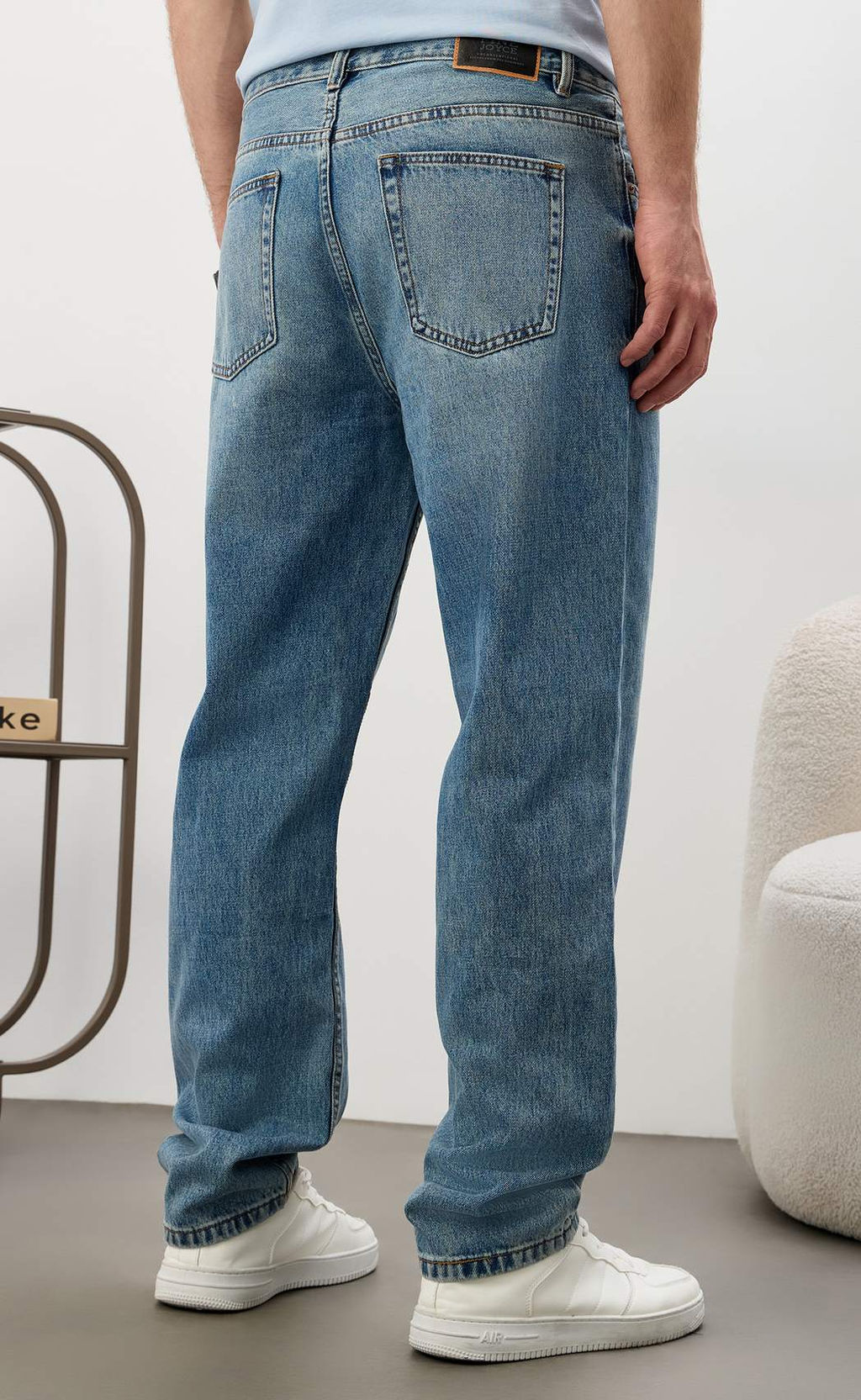 Джинсы муж. F611-0133R m.blue - Fine joyce фото 6