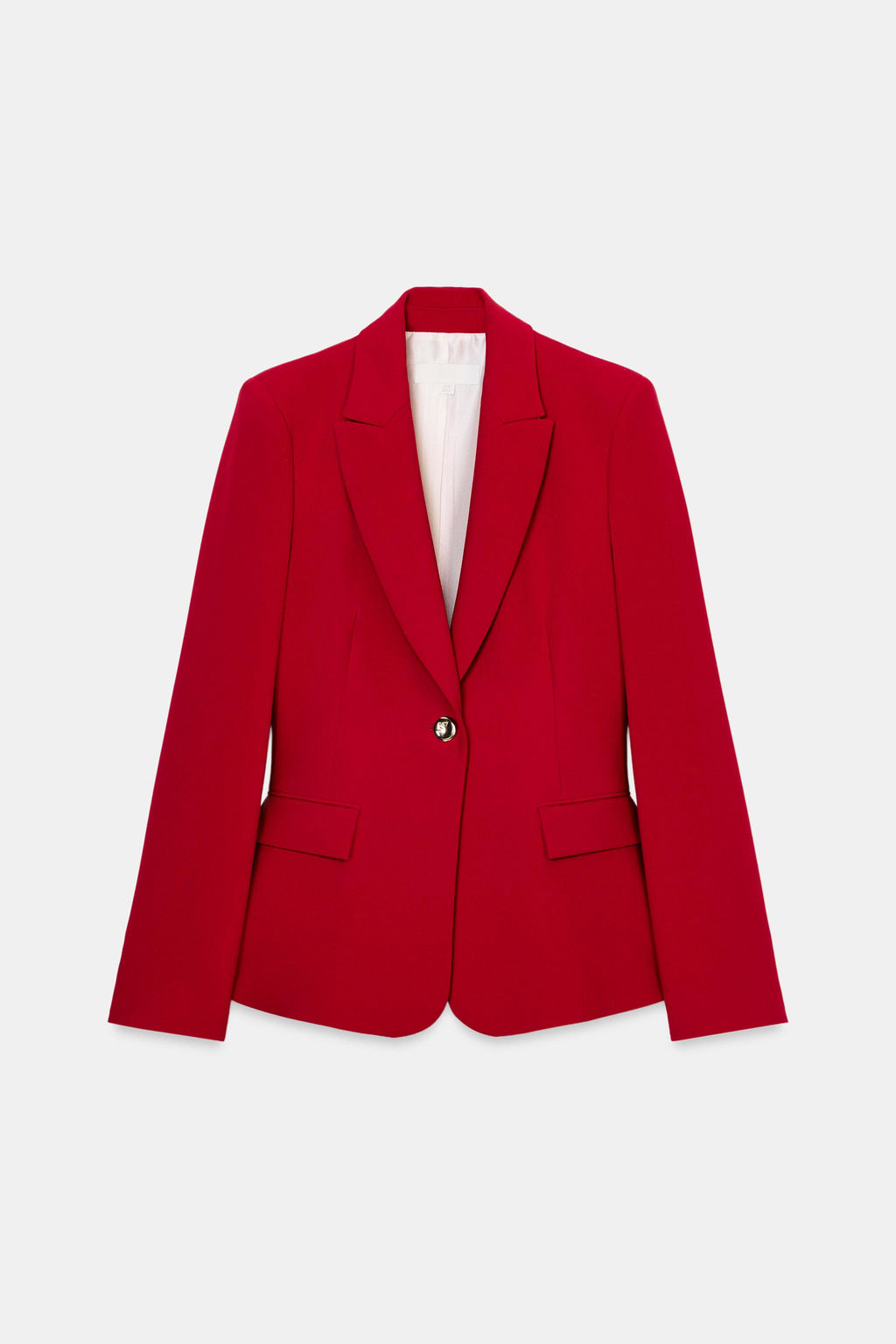 FITTED BLAZER WITH SHOULDER PADS - Zara фото 18