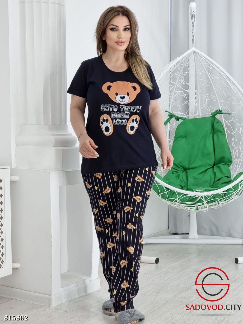 Пижама женская с рисунком