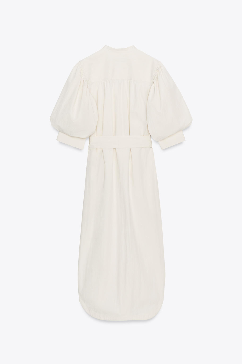 ZW COLLECTION PUFF SLEEVE SHIRT DRESS - Zara фото 7
