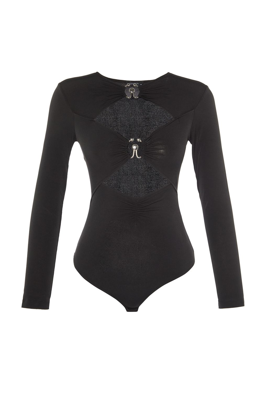 TRENDYOLMILLA Siyah Pencere/Cut Out Detayl? Aksesuarl? C?tc?tl? Body TPRSS22BD0014 фото 8