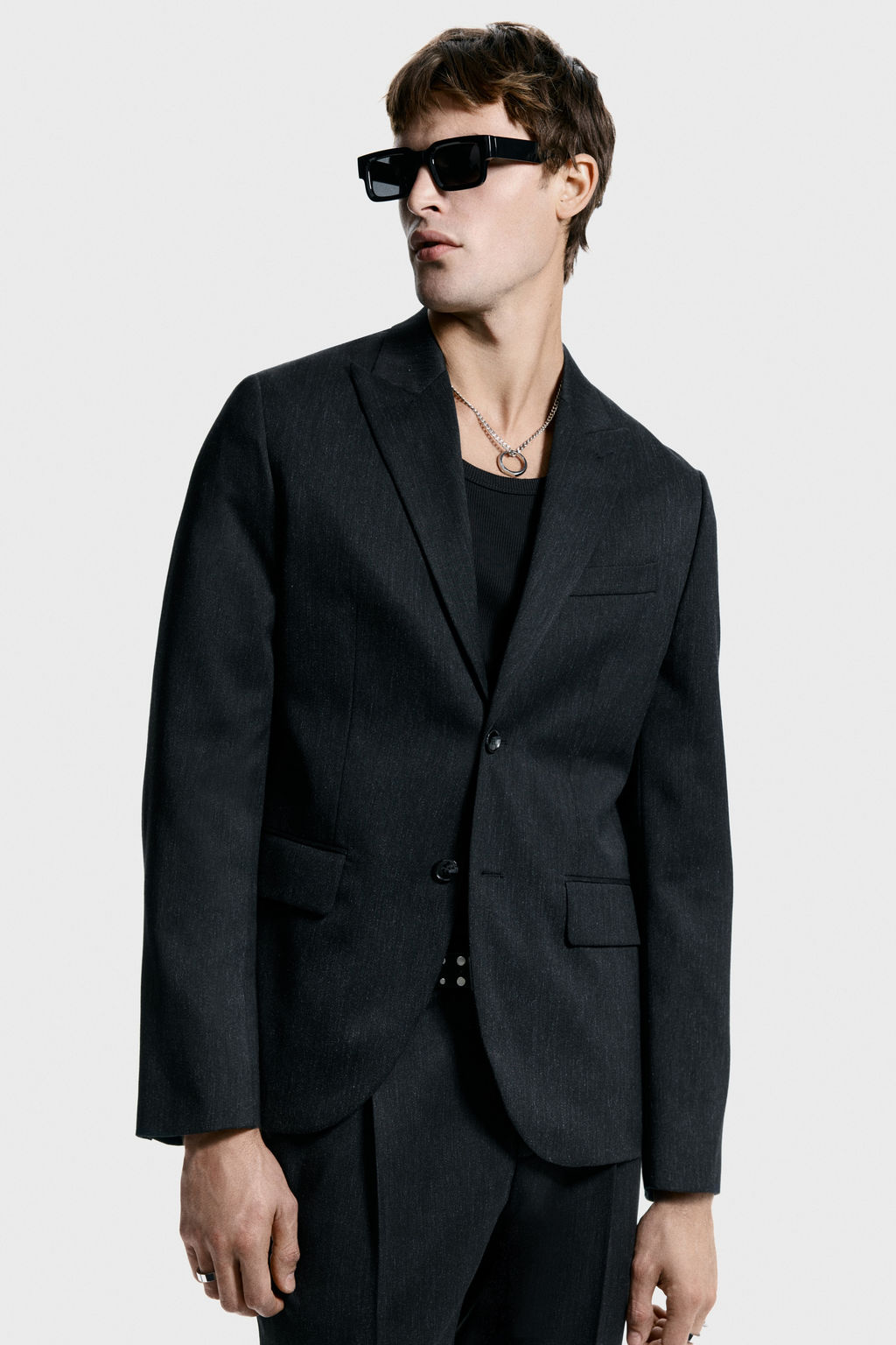 Americana de botonadura sencilla Regular Fit - H&m фото 4