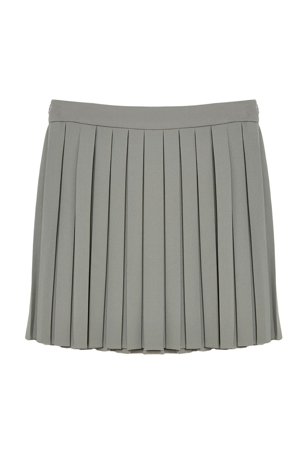 Ac?k Haki Pileli Mini Dokuma Etek TWOAW21ET0111