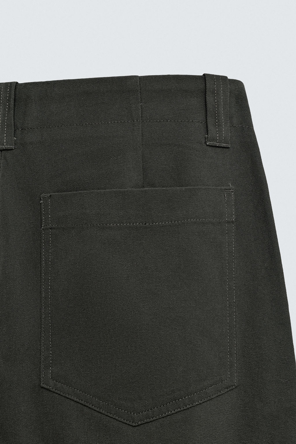 TEXTURED CANVAS TROUSERS - Zara фото 10