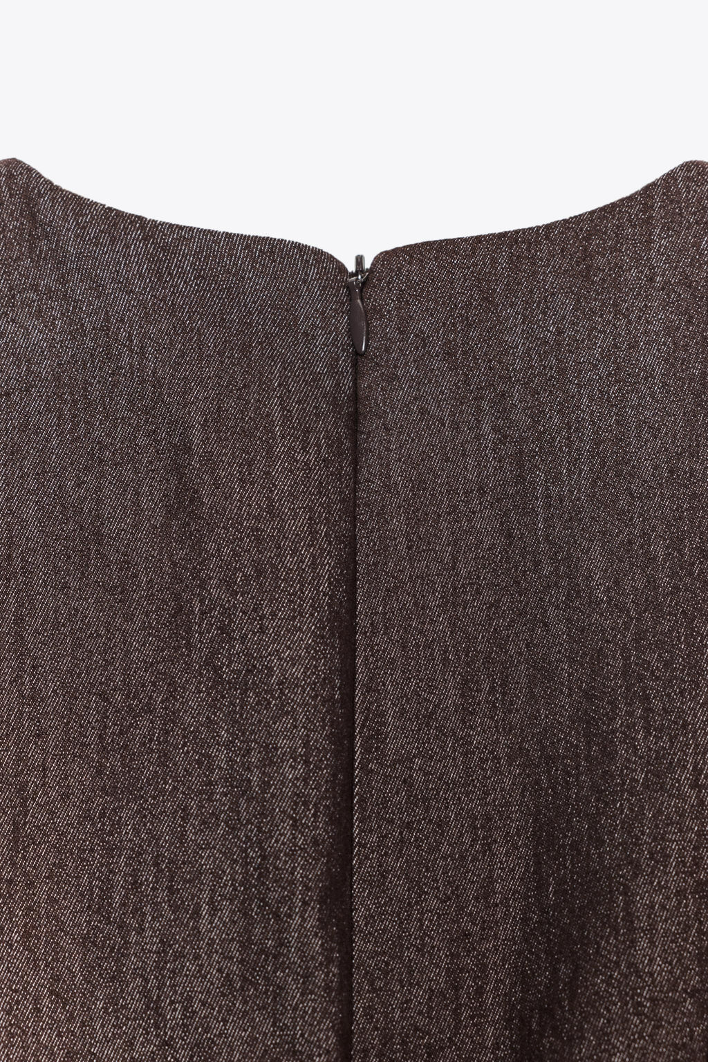 CONTRAST TOPSTITCHING MIDI DRESS - Zara фото 7