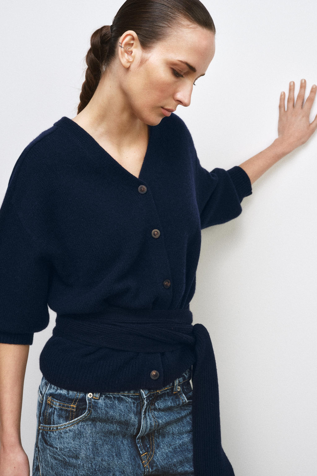 100% WOOL CARDIGAN WITH PUFF SLEEVES - Zara фото 10