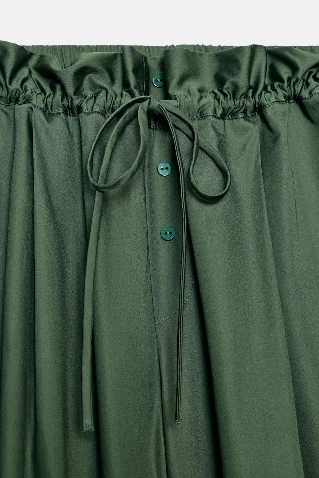 POPLIN TROUSERS WITH CONTRASTING DETAILS - Zara фото 5