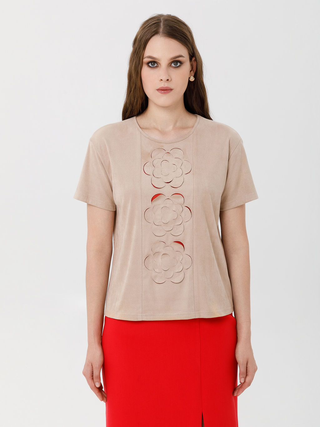 Блузка из искусственной замши - Marchello marchellini фото 5