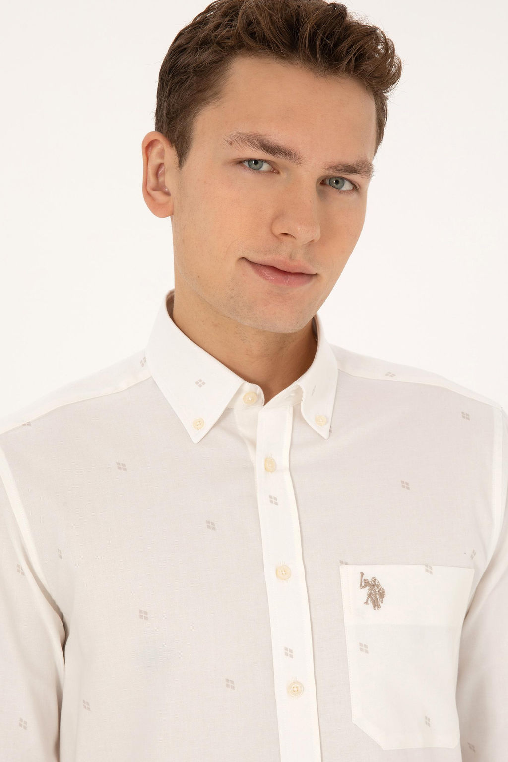 Erkek Krem Uzun Kollu G_mlek - U.s. polo assn фото 2